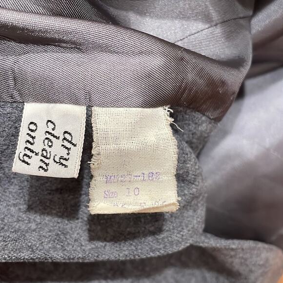 Pendleton Blazer Women Size 10 Gray Virgin Wool Fully Lined Front Button Career - Picture 6 of 8